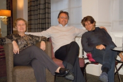 2014 with Daniele Rustioni and my husband Gilberto Serembe relaxing in the hotel at the end of the recording
